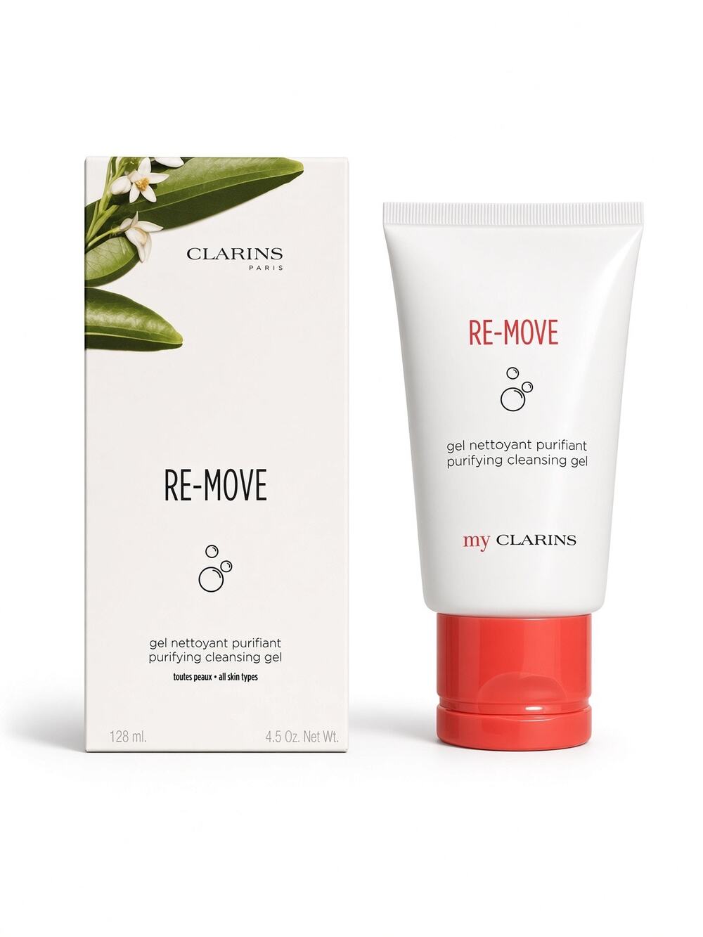 $32 | Clarins My Clarins RE-MOVE Purifying Cleansing Gel (box + tube) 4.5 oz